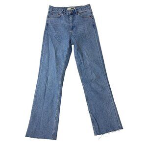 Topshop Moto Women's Light Blue High Waist Straight Fit Jeans Pants Sz 28